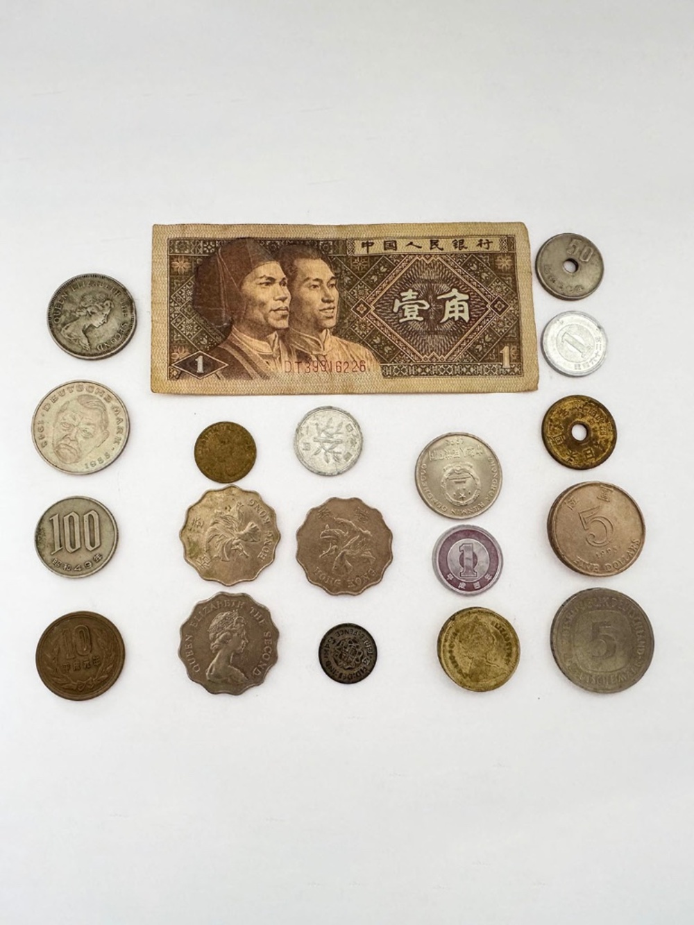 Vintage International Coins and Bill